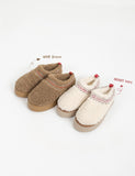 Moiru Fleece Platform Sole Slippers