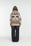 [2-WAY] Nordic Winter Hood Knit Zip-up