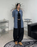Ietan Slap Balloon Denim Pants