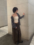 Ked Snap Wide Cotton Banding Long Pants