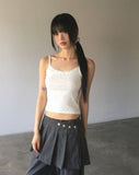 Hooyou Flower Punching Ribbon Lace Sleeveless