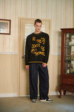Pullover Lettering Tattoo Sweater