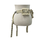 Button Strap Multi Pocket Belt Bag