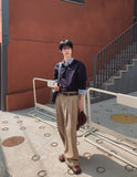 Merries Pintuck Banding Wide Pants
