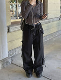 Strap Nylon Cargo Pants