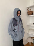 Puke Color Matching Hood Windbreaker