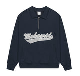 SCRIPT LOGO HALF ZIP SWEATSHIRT