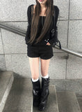 [MADE] Somit Button Sleeveless Hood Bolero Set