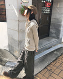 [MADE] Cumming Lace Cut Pocket Two-Way Long Sleeve Hooded Zip-Up