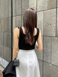 Breen Rib Square Knit Sleeveless