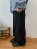 Horik Side Cut Wide Cotton Pants