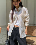 Mel Stripe Overfit Cotton Shirt