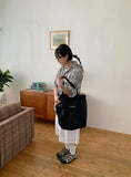 [unisex] Oyuko Banding Pintuck Bermuda Cotton Pants