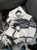 Hugo Wool Knit Half Zip Up