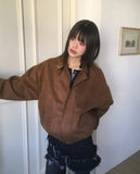 Mober Suede Blouson Jacket Jumper