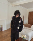 Kido Vintage Argyle Cardigan