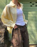 Hakyu Back Button Loose Fit Cotton Shirt