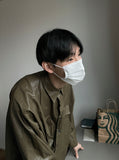 Retro Coated Leather Overshirt