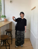 [unisex] Harsh Camo Cargo Wide Pants