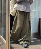 [Unisex] Cruhi Keyring Banding Balloon Wide Pants