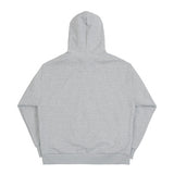 Clover smile embroidery hooded zip-up