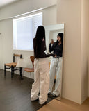 Linju string pocket cargo long pants