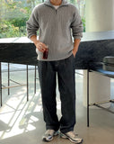 Elve half zip up washable knit