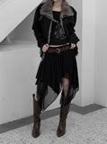 Recho Adjust Fur Suede Jacket