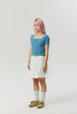 SQUARE NECK STRIPE CARDIGAN
