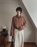 Coz pin tuck half banding wide slacks