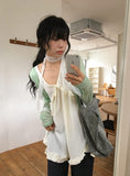 Siho Summer See-Through Tencel Cardigan