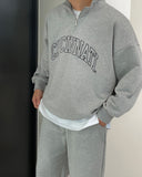 Cincinnati Semi-Zip-Up String Sweatshirt