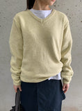 Keuyu wool V-neck knit