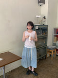 Kyoko Basic Linen Button Sleeveless