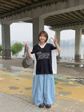 Kikot Nylon Banding Balloon Wide Pants