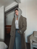 [wool80%] Mori Maxi Wool Hidden Coat