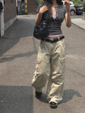[MADE] Momin Stripe Color Matching Button Layered Slim Short Sleeve T-Shirt