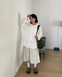 [Unisex] Pmen Pigment Pintuck Bermuda Pants