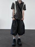 Buckle Bermuda Balloon Shorts