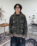 Hanoel Camo Hooded Zip-up