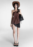 String Mocha Mousse One Piece