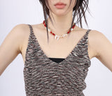 ethnic gemstone necklace