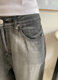 Lesse Summer Washing Wide Denim Pants