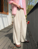 Corna Two Pintuck Wide Slacks