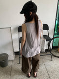 [BAONHAUS] Loenin Cotton Strap Bermuda Pants