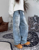 Dia Camo Brush Denim Pants