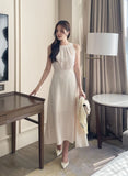 Cosette Halter Flare Long One Piece
