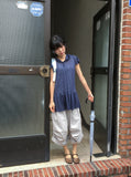 Vail Cap Sleeves Frill Shirring Layered Snap Hood One Piece