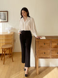 Easy Fit Banding Straight Slacks Pants