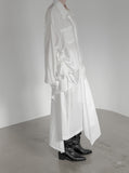 Lia Shirred See-through Balloon Shirt